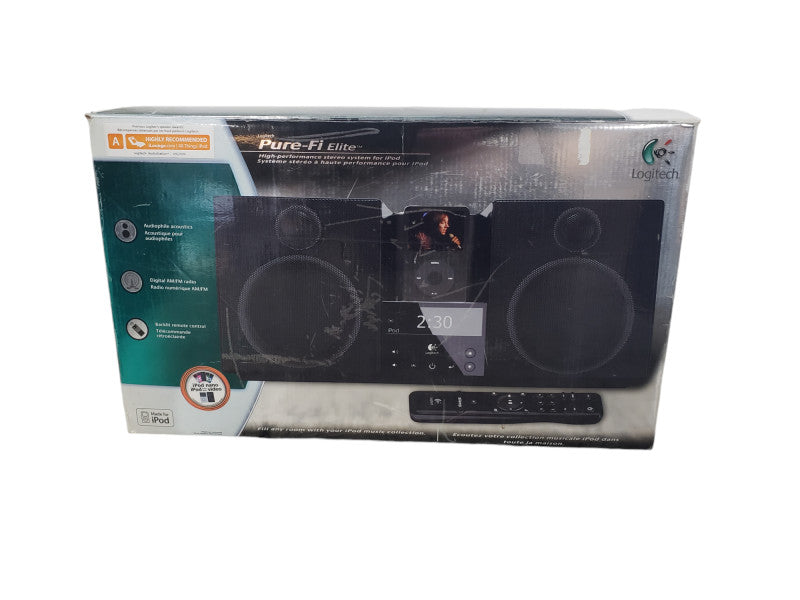 Logitech Pure-Fi Elite Ipod Stereo AM/FM Speaker System