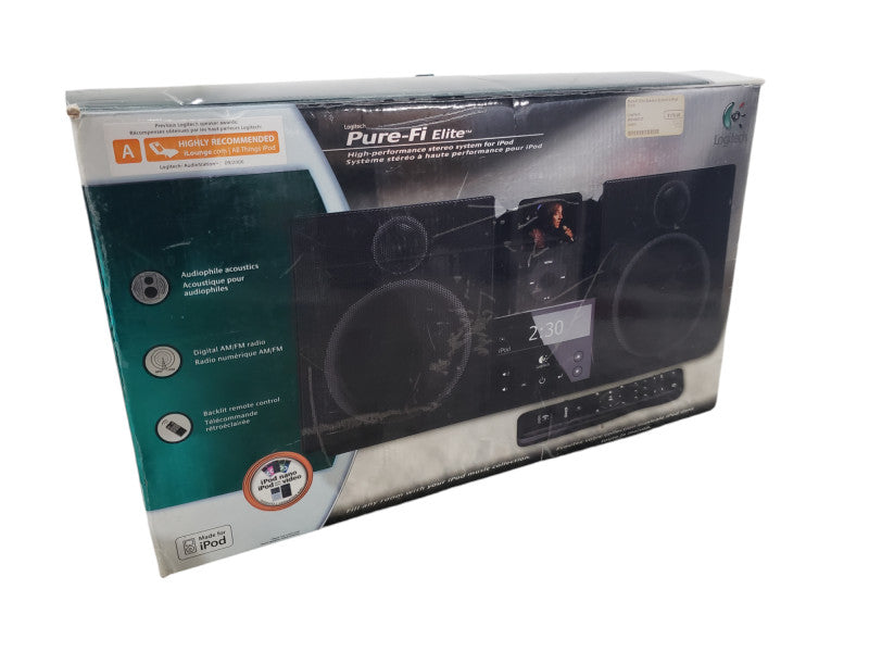Logitech Pure-Fi Elite Ipod Stereo AM/FM Speaker System