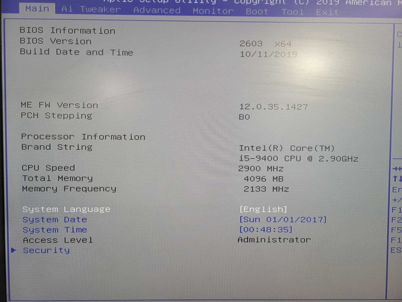 Custom PC, ASUS PRIME B360M-C, i5-9400 2.90GHz, 4GB DDR4, 256GB NVMe !