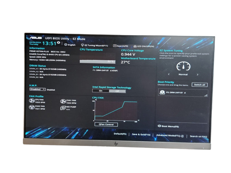 Custom PC PRIME H370M - PLUS Core i5 - 8400 CPU @ 2.80GHz 16GB DDR4 Ram θ