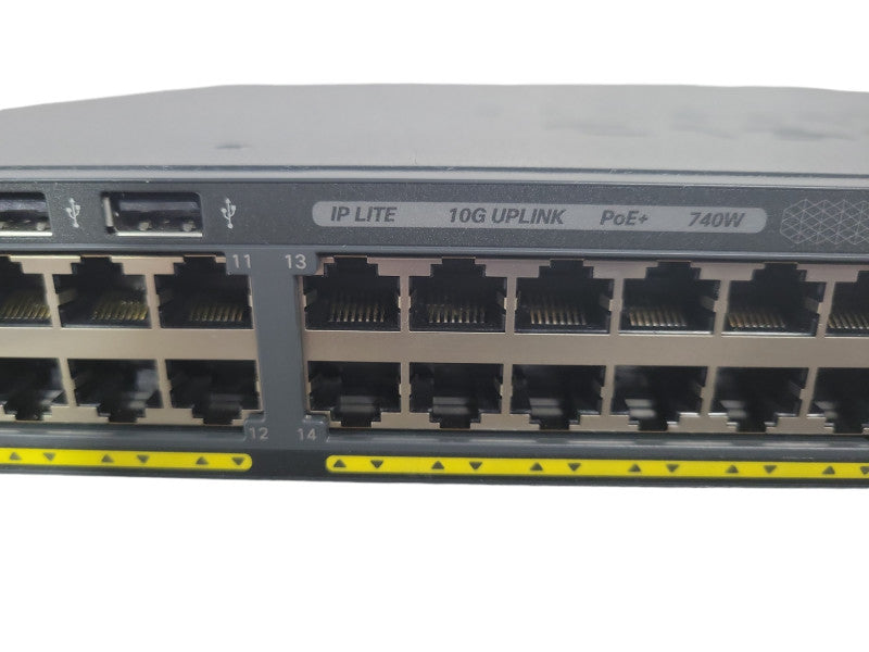 Cisco WS-C2960XR-48FPD-I | 48-Port Gigabit PoE+ 740W Switch 2x PSU !