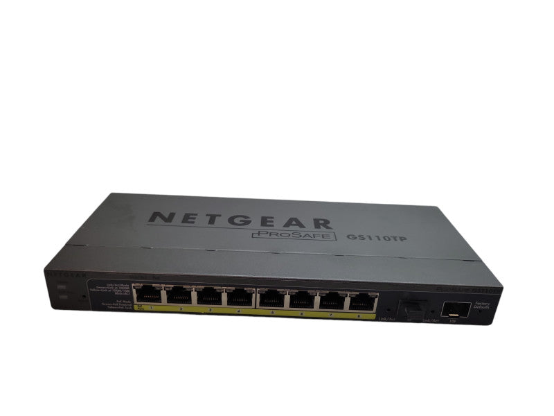 NETGEAR PROSAFE (GS110TP) 8-Port Gigabit Smart Switch PoE / SFP Uplink %