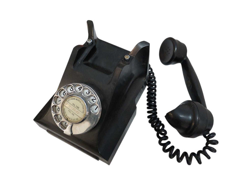 Vintage Bakelite Telephone Antique Rotary Dial 1950's =