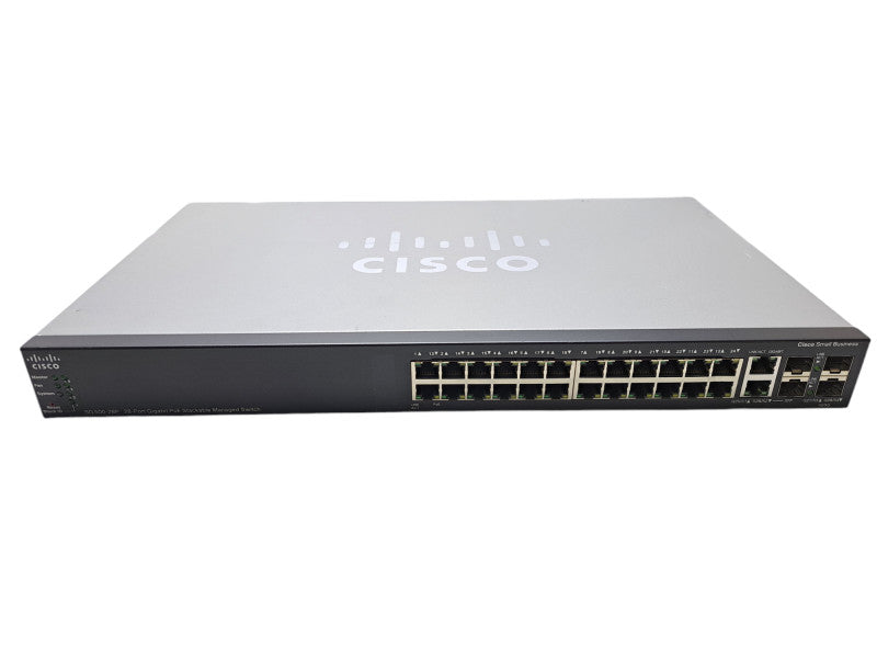 Cisco SG500-28P | 28-Port Gigabit PoE Stackable Managed Switch | 4x SFP