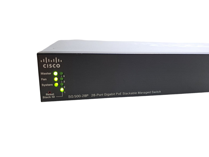 Cisco SG500-28P | 28-Port Gigabit PoE Stackable Managed Switch | 4x SFP