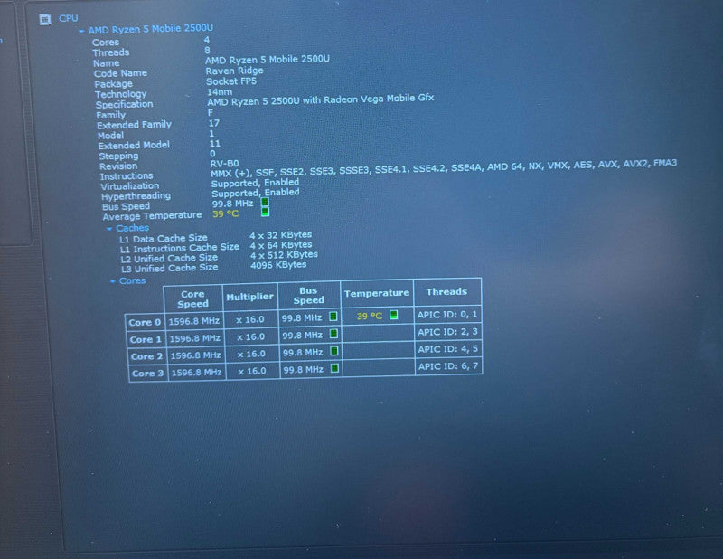 Lenovo ThinkPad E585 AMD Ryzen 5-2500U@2GHz Vega 8 2GB GPU 16GB 256SSD READ  BudLap