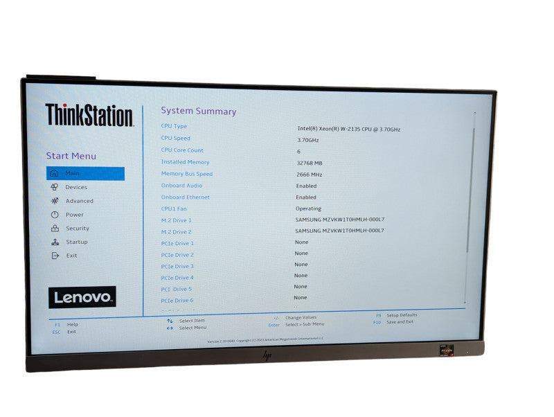 Lenovo ThinkStation P520 Workstation Intel Xeon W-2135 @ 3.70Ghz 32GB RAM  -