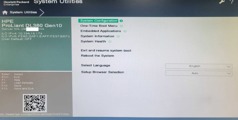 HP DL380 G10 2U 1x Xeon Silver 4112 2.6GHz 16GB DDR4 P408i-a SR G10, 2x PSU _