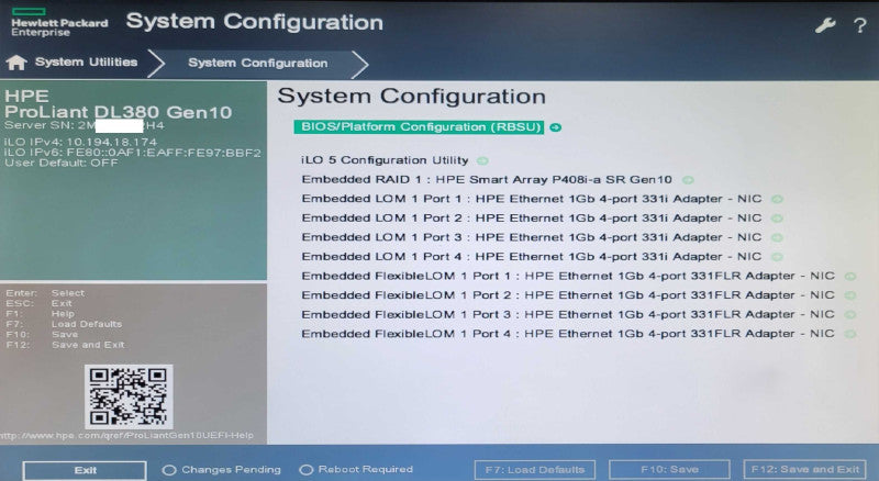 HP DL380 G10 2U 1x Xeon Silver 4112 2.6GHz 16GB DDR4 P408i-a SR G10, 2x PSU _