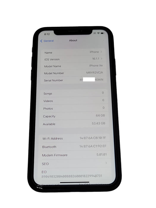 Apple iPhone XR 64GB UNLOCKED phone Q_