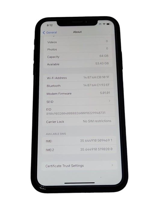 Apple iPhone XR 64GB UNLOCKED phone Q_