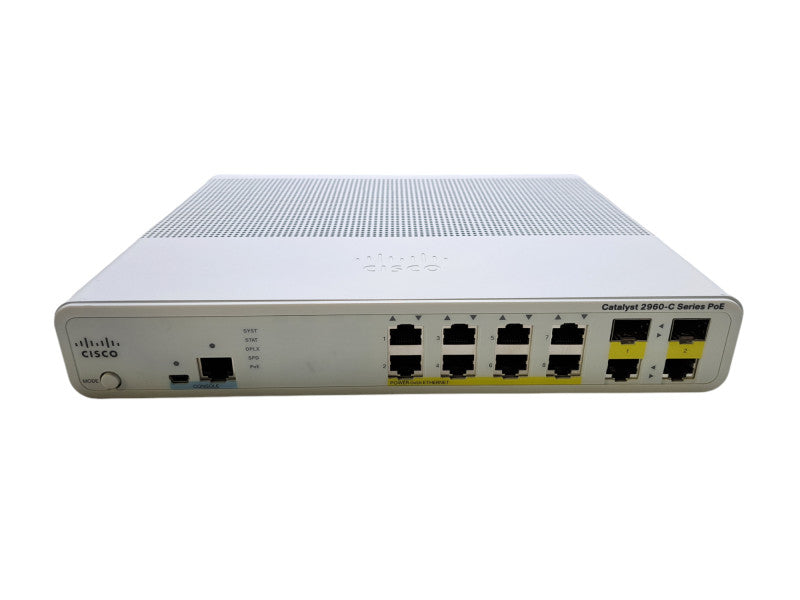 Cisco WS-C2960C-8PC-L | 8-Port 10/100 PoE Silent Switch