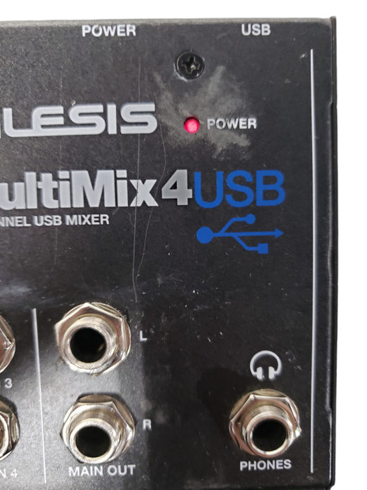 Alesis MultiMix 4 USB FX Mixing Console Audio Interface-READ