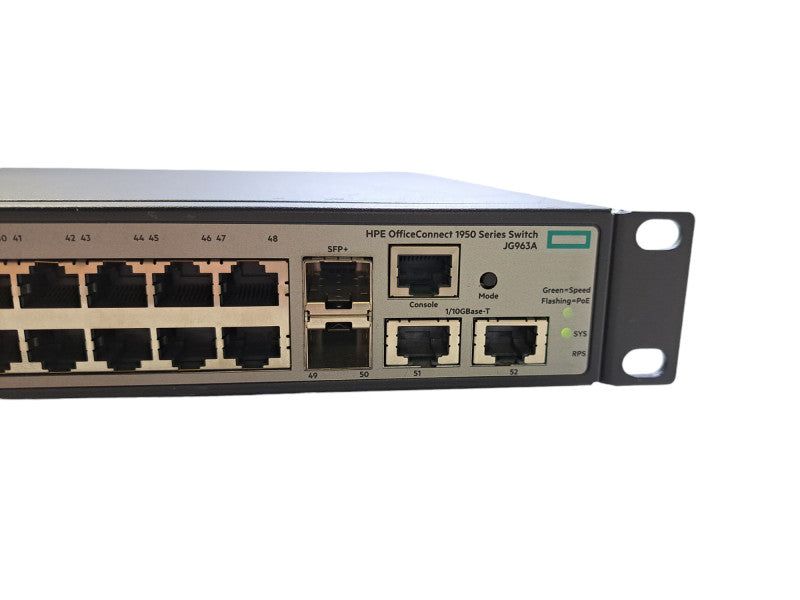 HPE 1950-48G 2SFP+ 2XGT-PoE+ | 48-Port Gigabit PoE+, 2x 10G Base-T Switch
