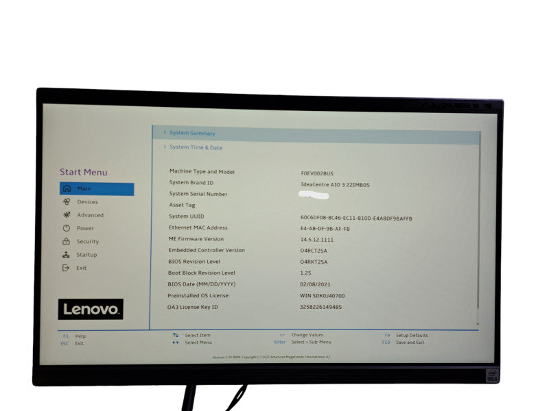 Lenovo IdeaCentre 3 Touch AIO 21.5" | i5-10400T @2.0GHz, 8GB DDR4, 256GB SSD