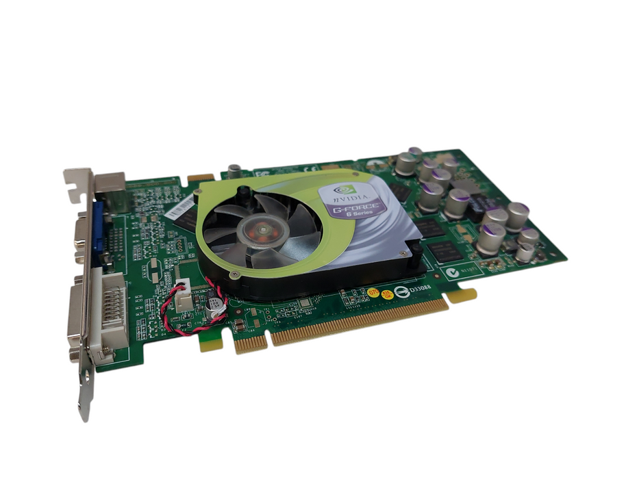 Nvidia GeForce 6 Series DVI VGA PCIe S-Video 256mb Graphics Card =