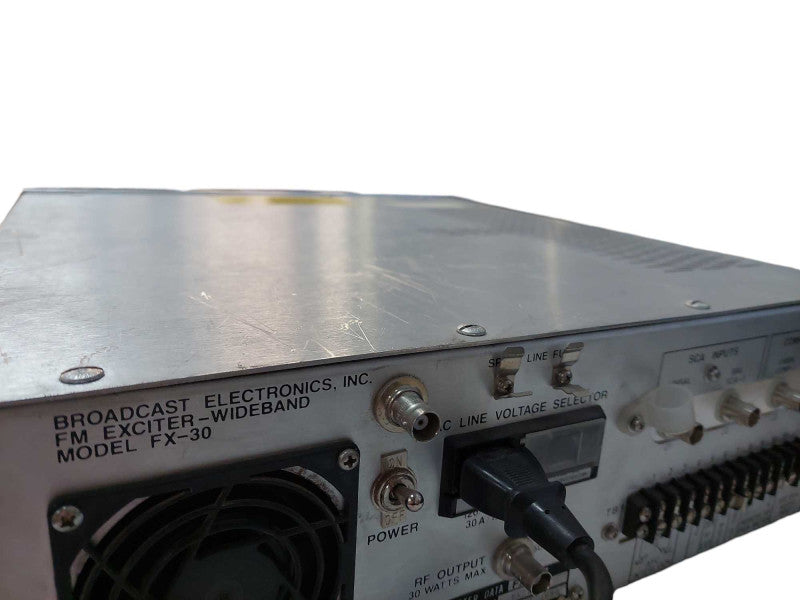 Broadcast.Electronics. Exciter Model: FX-30 FM Exciter PN: 909-0009 =