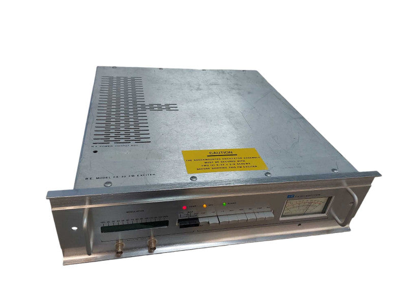 Broadcast.Electronics. Exciter Model: FX-30 FM Exciter PN: 909-0009 =