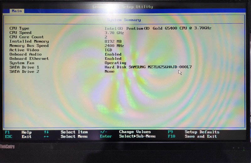 Lenovo ThinkCentre M820z 21.5" FHD Touchscreen, Pentium Gold G5400 3.70GHz, 8GB RAM, 256GB Storage