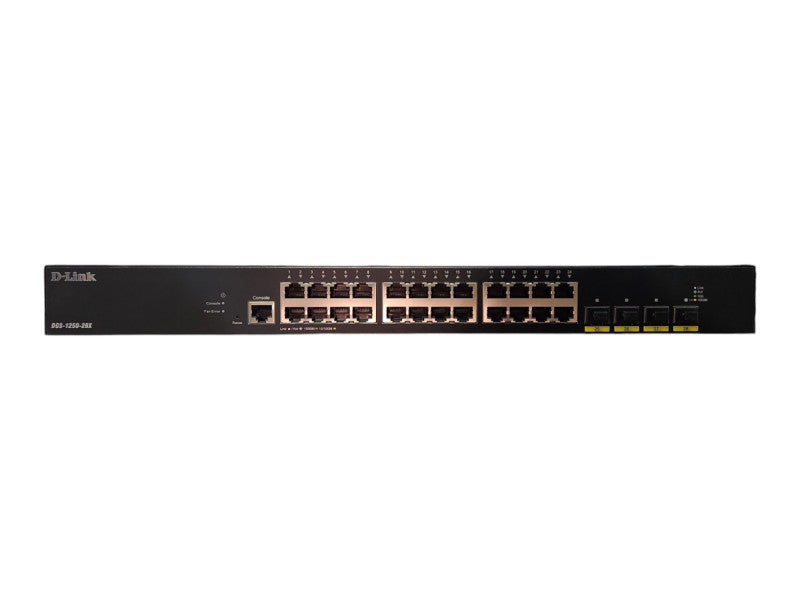 D-Link DGS-1250-28X 28-Port Gigabit Smart Managed Switch w 4 10G SFP+ Port