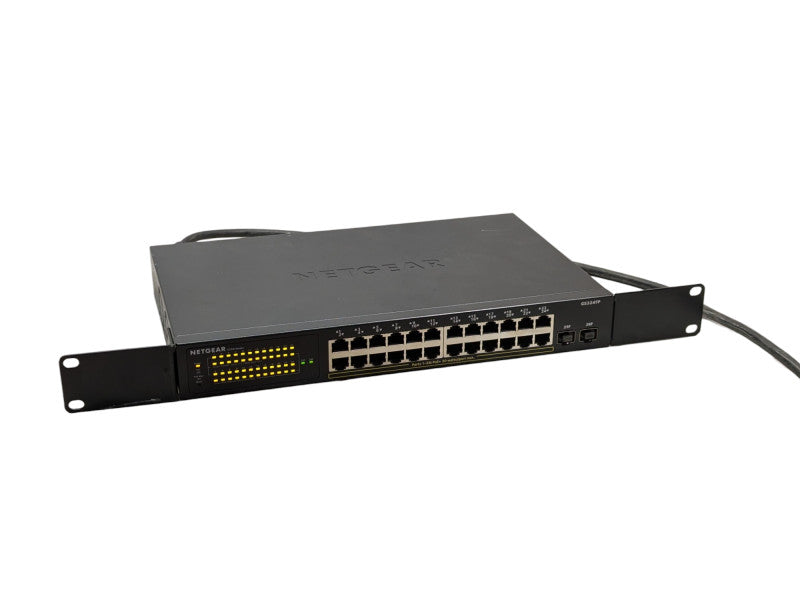 NETGEAR 26-Port Gigabit Smart Managed PoE Switch (GS324TP) 2x SFP Uplinks -