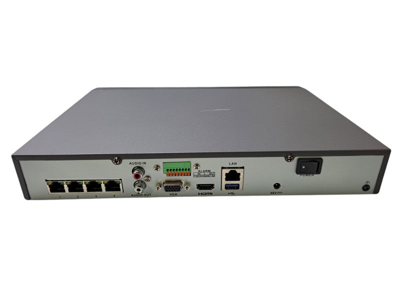 Hikvision DS-7604NI-E1/4P | 4CH PoE NVR Network Video Recorder | 4TB HDD