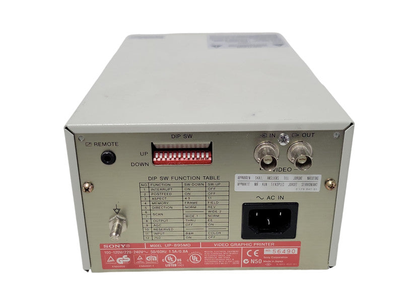 Sony Video Graphic Printer UP-895MD, READ Q_