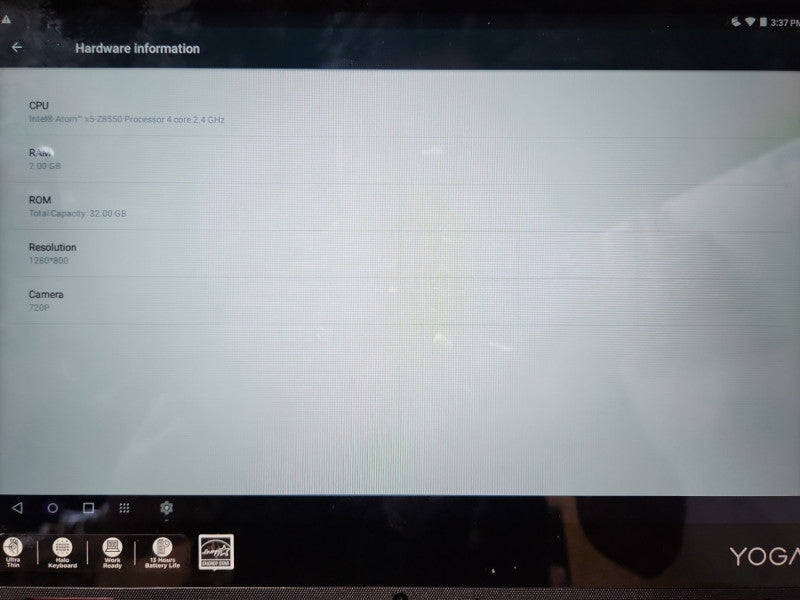 Lenovo Yoga Book YB-Q501F 2-in-1 Tablet/PC, 2GB RAM, 32GB Storage