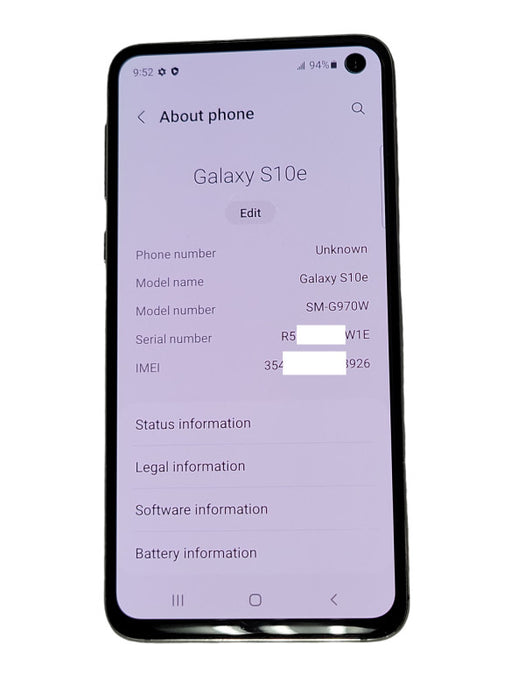 Samsung Galaxy S10e 128GB unlocked phone SM-G970W _