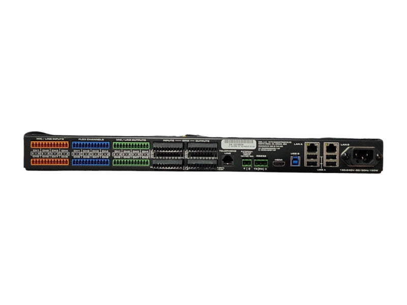 QSC Q-SYS Core 110F USB/Flex Channel Digital Signal Audio Processor, READ