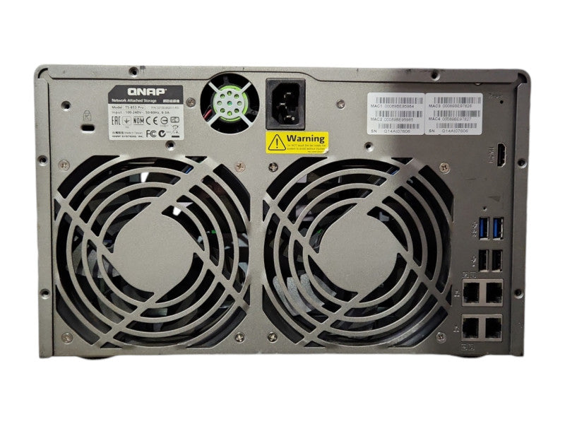 QNAP TS-853 Pro 8 Bay NAS, No HDD, No Caddies, READ