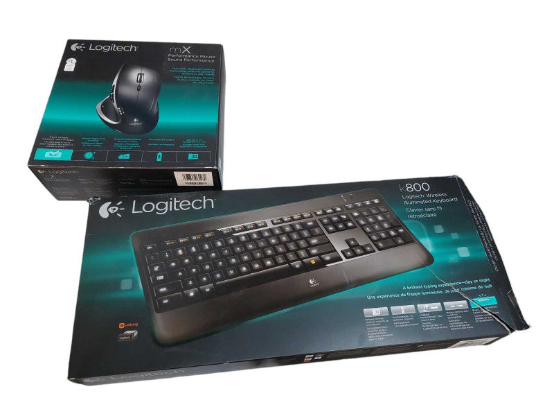 Logitech Combo Mouse & Keyboard Wireless MX Pro Mouse , K800 Keyboard  =