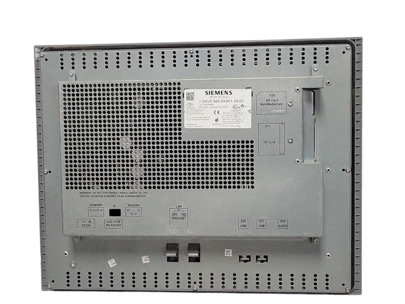 Siemens 6AV6 644-0AB01-2AX0 MP 377 15" Touch Panel, READ _
