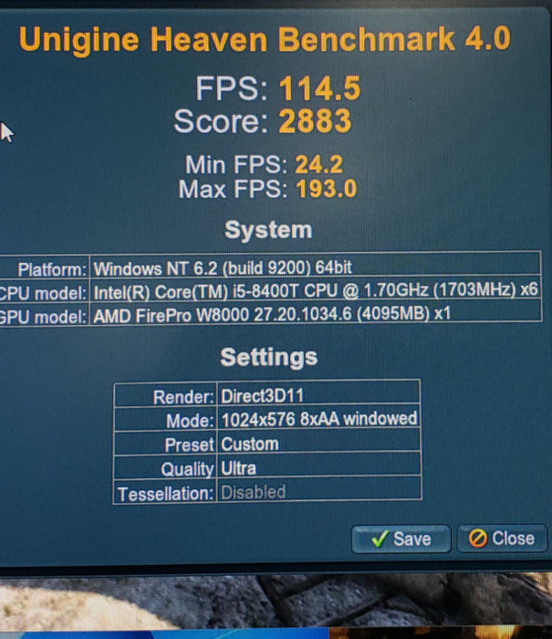 AMD FirePro Graphics W8000 4GB