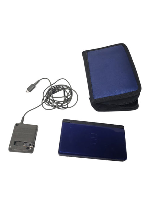 Nintendo 3DS Lite Console Dark Blue Working W/Adapter & Bag| READ