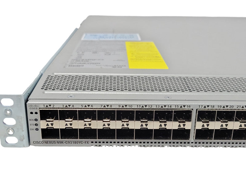 Cisco N9K-C93180YC-FX 48x Ports 10/25G SFP+ 6x 100G QSFP Network Switch, SEE _