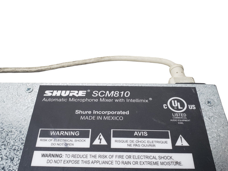 Shure SCM810 Automatic Microphone Mixer/Black