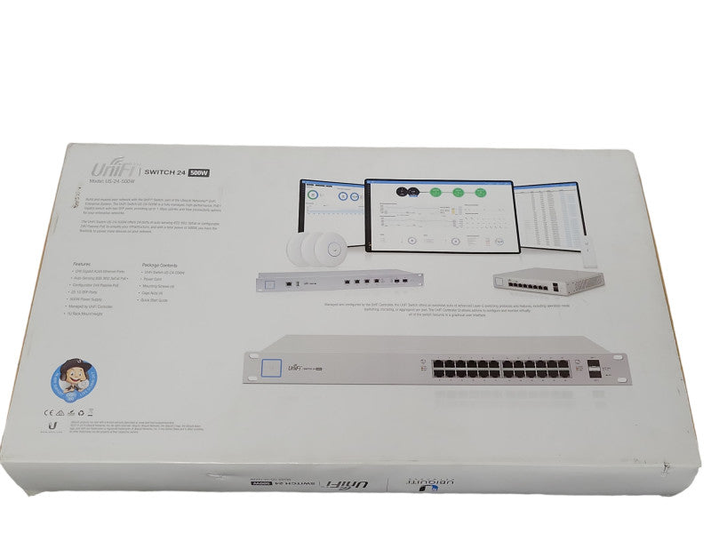 Ubiquity UniFi Switch 24 - (US-24-500W) 24-Port PoE Switch, READ _