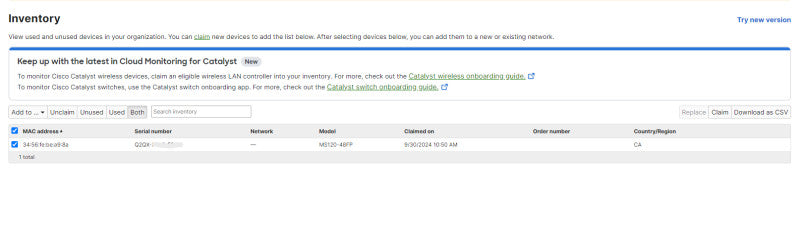 Cisco Meraki MS120-48FP | 48x Gigabit PoE 740W 4x SFP Cloud Switch |Unclaimed