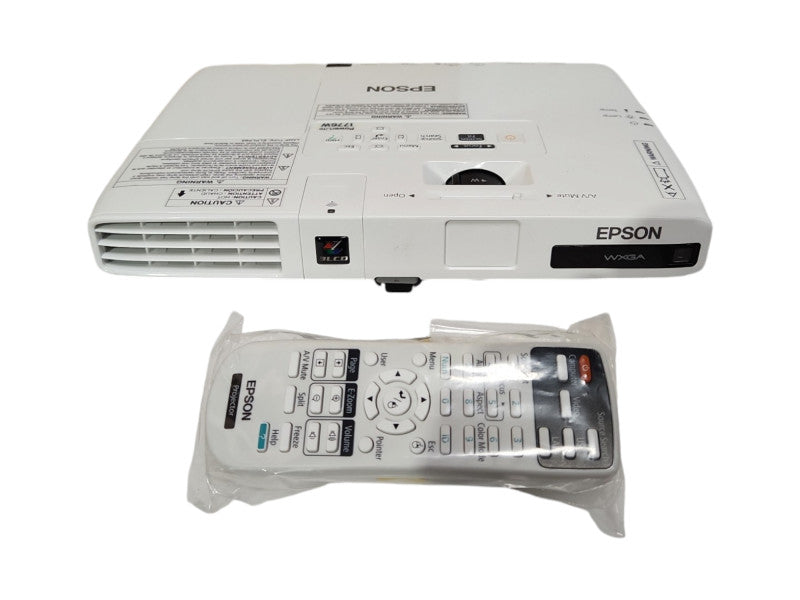Epson PowerLite 1776W H476A Widescreen LCD WXGA Projector 0Hrs w/ Remote, Bag