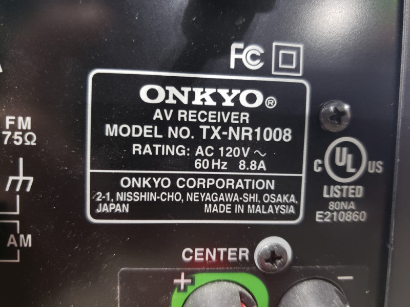 Onkyo TX-NR1008 9.2-Channel Network A/V Receiver