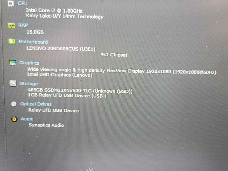 Lenovo ThinkPad E15| i7-10510U| 16GB DDR4| 512GB SSD  Qβ Lap200