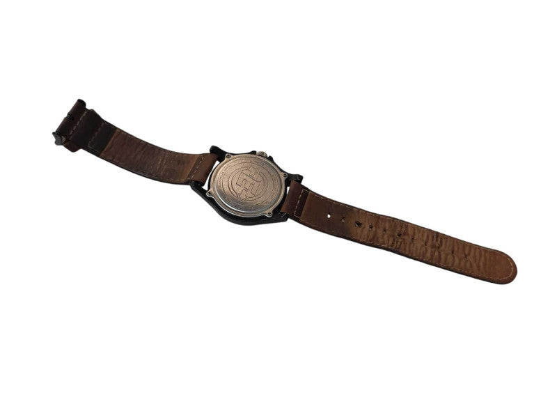 Timex Expedition Wrist Watch WR50M Leather Wristband Date =