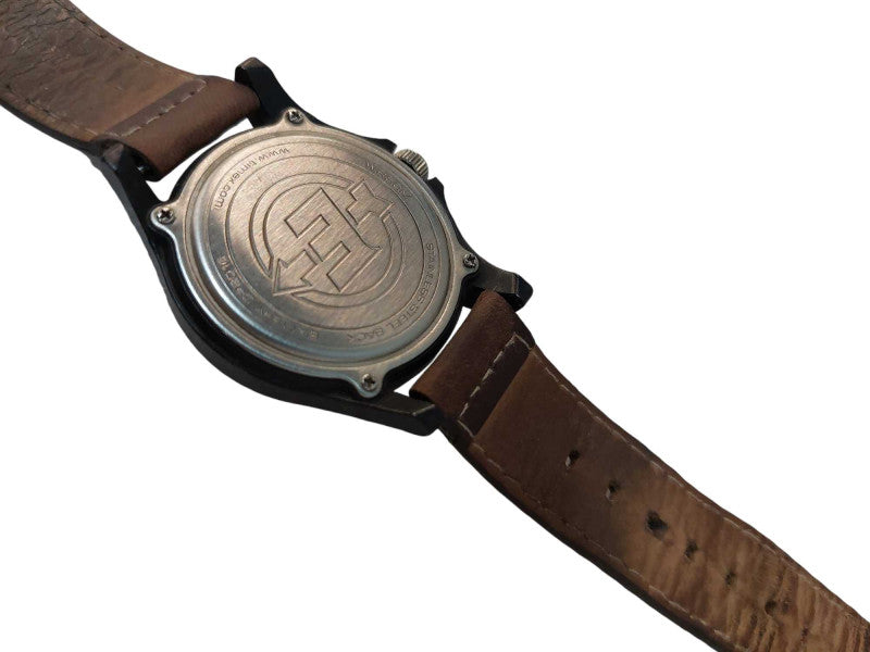 Timex Expedition Wrist Watch WR50M Leather Wristband Date =