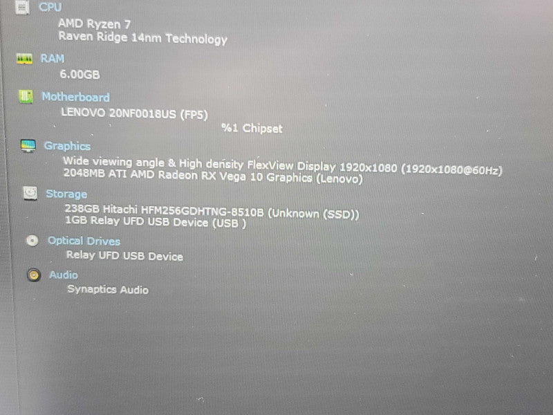 Lenovo ThinkPad E595| Ryzen 7 3700U| 8GB DDR4| 256GB SSD  READ Qβ Lap200