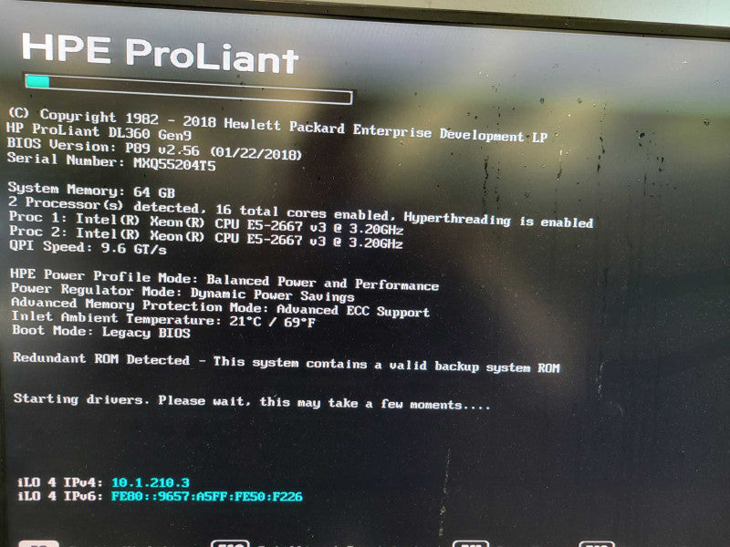 HP ProLiant DL360 Gen9 - 2x Xeon E5-2667 v3 | 64GB RAM | NO HDD | SMRT RAID %