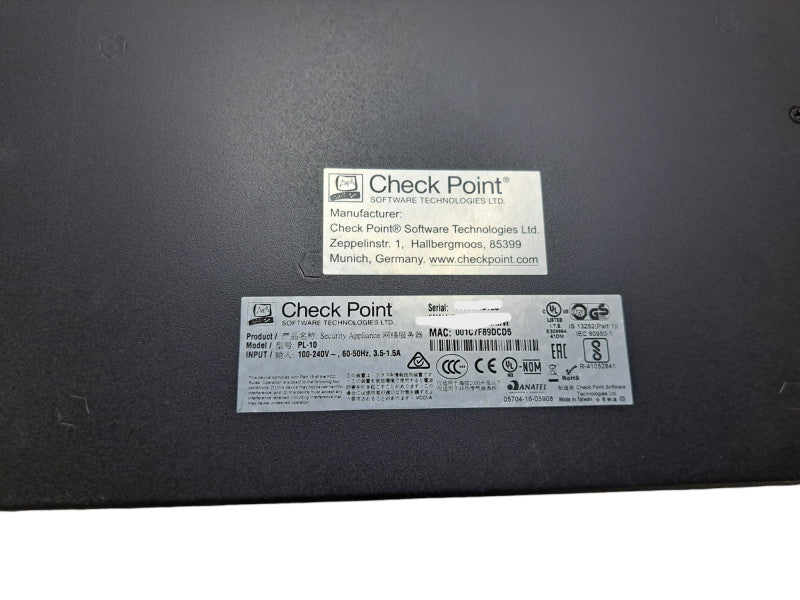 CheckPoint 5400 PL-10 | 10-Port Gigabit Network Firewall Appliance