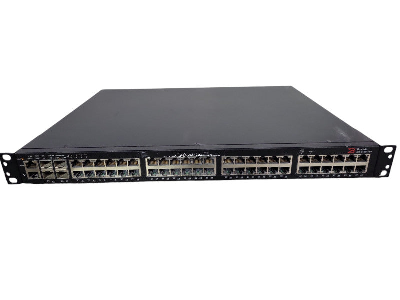 Brocade ICX6450-48P | 48-Port Gigabit POE+ Switch | 4-Port 1/10G SFP+ !
