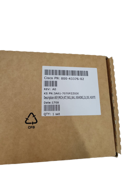 Cisco 800-43376-02 C220 C240 M4 M5  Inner & Outer Rackmount Rail Kit %