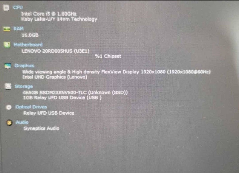 Lenovo ThinkBook 15 G2 ITL| i7-1165G7| 16GB DDR4| 500GB SSD NO BATTERY  β Lap200
